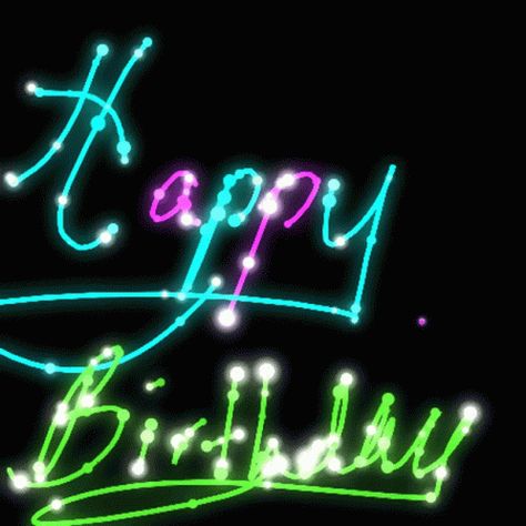 Happy Birthday Neon GIF - HappyBirthday Neon Text - Discover & Share GIFs Happy Birthday Text Message, Happy Birthday Fireworks, Happy Birthday Andy, Funny Happy Birthday Gif, Gif Birthday, Birthday Animated Gif, Free Birthday Wishes, Happy Birthday Month, Happy Birthday Neon