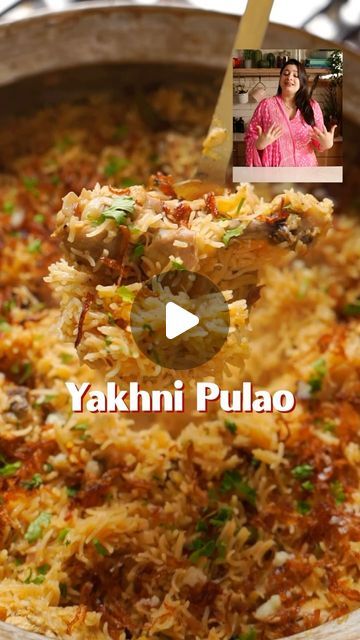 Natasha Gandhi on Instagram: "Yakhni Pulao for @farahkhankunder ♥️♥️

This is the best dish you can make, it’s full of sukoon and warmth 

The full recipe is pinned 
Do try and share and also let’s hope if we can get to cook with Farah too 🧿🩷

#Yakhni #chicken #pulao #recipe #Bollywood #masterchef" Chicken Pulao Recipe Indian, Yakhni Pulao Chicken, Chicken Pulao Recipe, Yakhni Pulao, Chicken Pulao, Pakistani Recipes, Pulao Recipe, Pakistani Food, Best Dishes