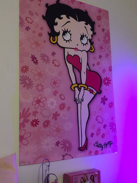 Betty Boop Painting Canvases, Betty Boop Room Decor, Betty Boop Decor, Betty Boop Painting, Betty Boop Posters, Iphone Wallpaper Classy, Betty Boop Art, Painting Canvases, Dope Cartoon Art