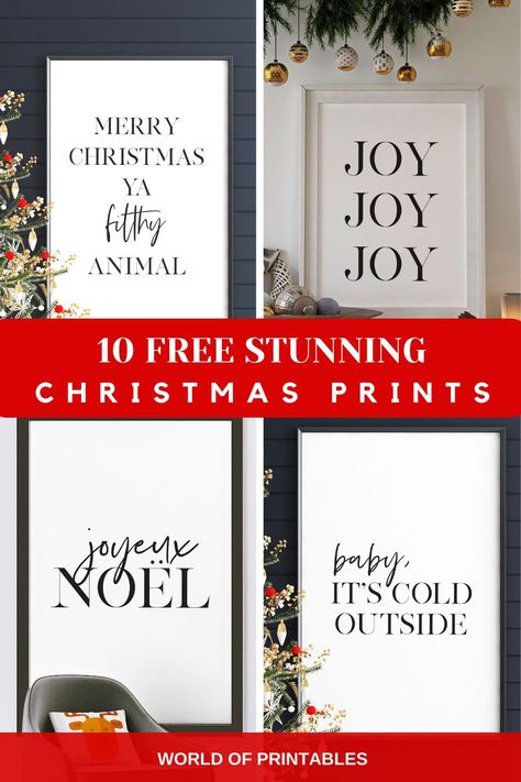 Christmas Prints Free Wall Art, Christmas Wall Art Printables Free, Free Printable Christmas Wall Art, Printable Christmas Sayings, Christmas Prints Free Printable, Free Printable Wall Art Vintage, Free Printable Christmas Decorations, Christmas Images Printable, Christmas Prints Free