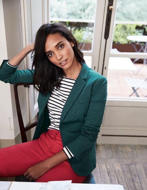 Take Note: These 16 Chic Blazers Will Be Your Autumn Obsession Green Blazer Outfit, Fall Outfits 2017, Outfit Mit Blazer, Pijamas Women, Teal Blazer, Blazer Outfits Casual, Best Blazer, Blazer Outfits For Women, Outfit Night