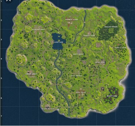 Fortnite Season 1, Fortnite Map, Make A Map, Fortnite Memes, Battle Royal, Fine Gardening, Nba Season, Gaming Wallpapers, Old Map