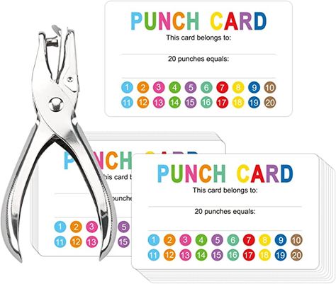 Behavior Punch Cards, Classroom Incentives, Toddler Reward Chart, Chore Cards, Effective Teaching Strategies, Behavior Incentives, Teachers Classroom, Reward Chart Kids, Student Behavior