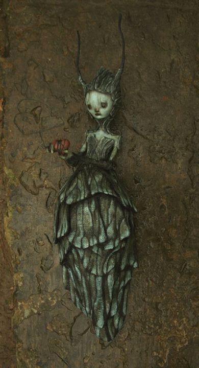 Scott Radke Art, Creepy Fairy, Scott Radke, Textile Art Dolls, Fairy Art Dolls, Ball Jointed Doll, Art Making, Ooak Art Doll, Halloween Doll