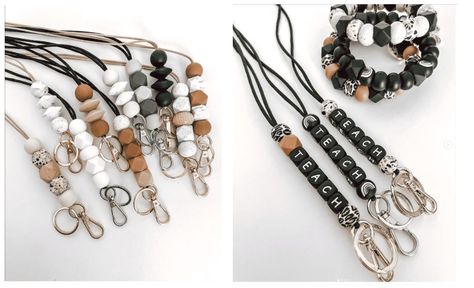 Our Favorite Lanyards Made by Teachers for Teachers Diy Lanyard, Teaching Degree, Custom Lanyards, School Badges, School Id, Teacher Lanyard, True Art, Beaded Keychains, Cute Charms