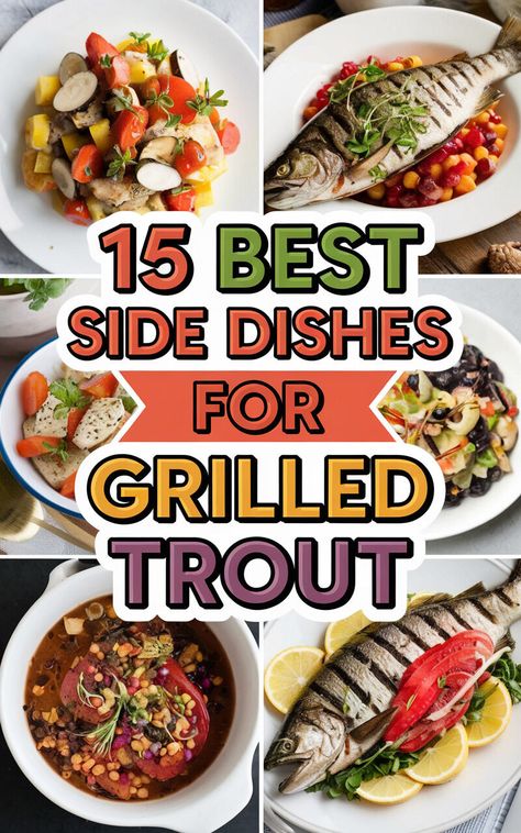 Serve up a feast with these fantastic side dishes to go with your grilled trout! 🍽️🥗 #foodiefinds #grillmaster #delicious Sides For Trout Dinner, Trout Dinner, Smoked Trout Salad, Lemon Dill Salmon, Pesto Mayo, Grilled Trout, Dill Salmon, Trout Recipes, Ceviche Recipe