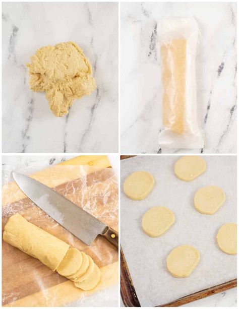 Slice and Bake Sugar Cookies Homemade Slice And Bake Cookies, Slice And Bake Cookies Recipes, Slice And Bake Sugar Cookies, Slice And Bake Cookies, Sugar Cookie Recipe, Recipes Christmas, Sugar Cookie Dough, Delicious Cookie Recipes, Bake Cookies