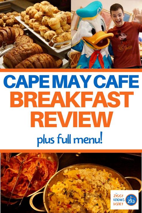 Ready to try a new character meal breakfast at Disney World? Check out how fun and yummy Cape May Cafe in the Beach Club resort is and how to plan for this exciting character meal! Plus, view the entire menu! #disney #food #disneytrip #charactermeal #breakfast #restaurant Disney Character Breakfast, Best Disney World Resorts, Disney Beach Club Resort, Disney Breakfast, Cape May Beach, Disney Menus, Disney Beach Club, Meal Breakfast, Cafe Breakfast