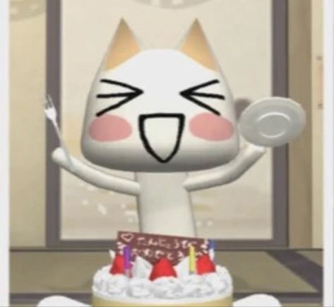 Toro Inoue, Cartoon Cat, Candles, Cake, Birthday, Pins