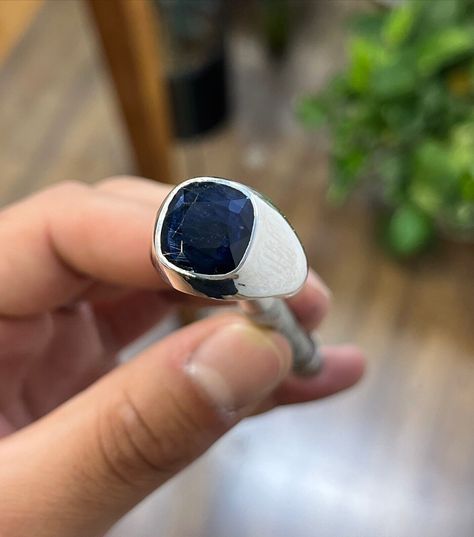 Blue Sapphire Ring, Blue Sapphire Rings, Handmade Ring, Handmade Silver, Blue Sapphire, Sapphire Ring, Silver Ring, Lab, Sapphire