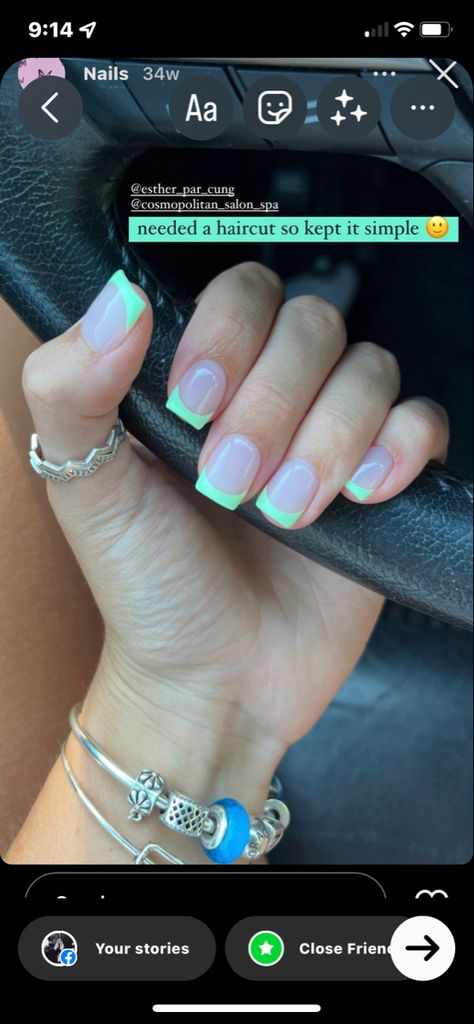 Dip Square Nail Ideas, Short Square Nails For Summer, Gel Nails Ideas Spring Short Blue, Short Nails No Design, Nail Ideas For Square Nails, Blue French Tip Ideas, Simple Square Nail Ideas, Basic Summer Nails Square, Fun Nail Tip Designs