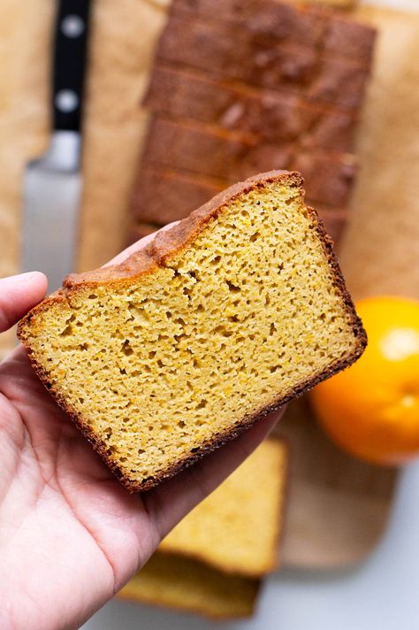 Whole Orange Blender Cake (Gluten Free) - iFoodReal.com Orange Olive Oil Blender Cake, Healthy Whole Orange Blender Cake, Gf Orange Almond Cake, Orange Cake With Almond Flour, Almond Flour Orange Cake Recipes, Orange Blender Cake, Almond Flour Recipes, Flour Recipes, Breakfast Cake