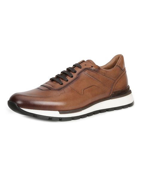 Bruno Magli, Business Shoes, Luxury Sneakers, Sneaker Men, Tennis Shoes, Leather Sneakers, Cognac, Low Top, Leather Men