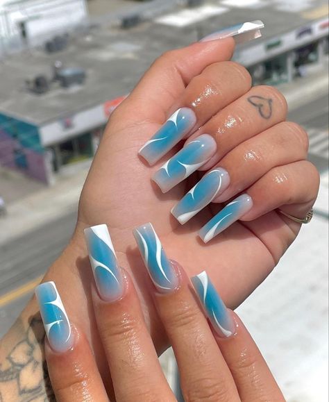 Professional Manicure, Nail Drills, Blue Acrylic Nails, Dope Nail Designs, Glow Nails, Bling Acrylic Nails, Pink Acrylic Nails, Dream Nails, Fire Nails