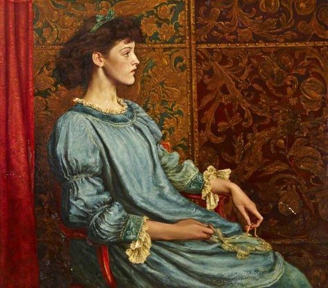 Leighton House Museum, Royal Borough Of Kensington And Chelsea, Girl Singing, Pre Raphaelite Art, Tea Gown, Kensington And Chelsea, Holland Park, Aesthetic Dress, Aesthetic Movement