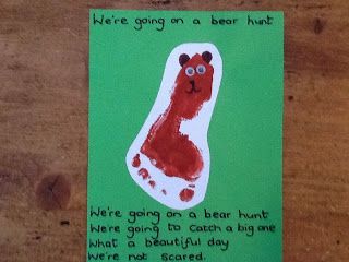 We're going on a bear hunt. Bear footprint. Bear Hunt Activities, Bear Footprint, Going On A Bear Hunt, Teddy Bear Crafts, Michael Rosen, Toddler Teacher, Bear Hunt, Teddy Bear Theme, Eyfs Activities