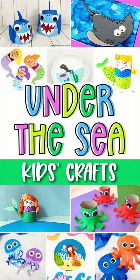 Our under the sea crafts for kids are your go-to source for ocean crafts for kids, these inspired kids projects that entertain and educate. From making adorable jellyfish crafts to creating vibrant sea turtle crafts, these kids crafts will captivate children’s imaginations and teach them about marine life. Explore the kids DIYs below, and for more interactive learning, our summer crafts for kids make an excellent addition to your kids’ invention adventures! Sea Turtle Crafts, Sea Crafts For Kids, Fun Summer Crafts For Kids, Ocean Crafts For Kids, Jellyfish Crafts, Little Mermaid Crafts, Sea Creatures Crafts, Sea Turtle Craft, Aquarium Craft