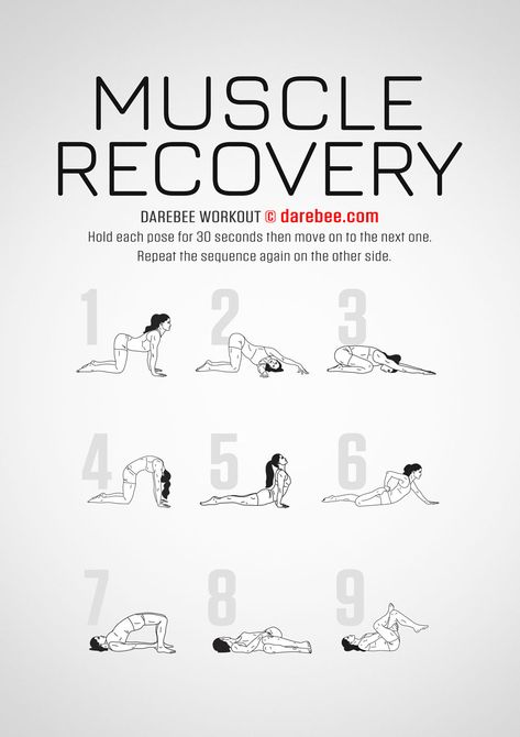 Muscle Recovery Workout Recovery Workout, Floor Workouts, At Home Workout Plan, Free Life, Muscle Recovery, Yoga Routine, Gym Workout Tips, Flexibility Workout, Quick Workout