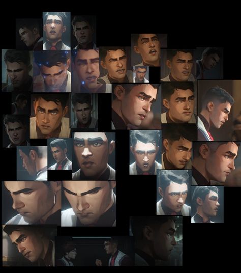 Jayce Arcane Reference, Jayce Talis Reference, Jayce Reference, Arcane Jayce And Viktor, Face Refs, Face Angles Reference, Arcane Face, Glorious Evolution, Jayce Viktor