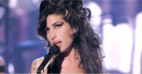 Better Times: Amy Winehouse's 25 Most Memorable Moments | POPSUGAR Celebrity UK Back To Black Amy Winehouse, Amy Winehouse Poster, Amy Winehouse, Back To Black, Winter Outfits, Music, Hair, Black