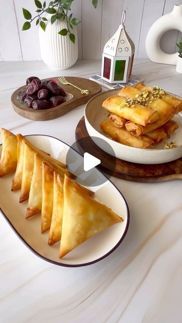 Azmia Iqbal on Instagram: "Cheesy Jalapeno Samosas & Znoud El Sit✨

Today, I'm excited to share two Ramadan snacks with @homeofswitzindia, along with essential hacks to perfect them and make them freezer-ready for your Iftar Table. This way, you can save time and energy and utilize it for more Ibadah and duas🤲🏻

To make the samosas, you only need two ingredients: grated mozzarella cheese and pickled jalapenos. Fill them into the @homeofswitzindia samosa sheets and fold them well to avoid any open corners, which might risk leaking cheese into the oil.

Check the 📌pinned comment for the Znoud el sit cream filling recipe. 

Fold a tbsp of the cream filling into spring roll shapes (double wrap as shown in the video) using @homeofswitzindia spring roll sheets.

You can place the snacks on a Znoud El Sit, Roll Shapes, Ramadan Snacks, Iftar Table, Cream Filling Recipe, How To Make Samosas, Pickled Jalapenos, Pickling Jalapenos, Spring Roll