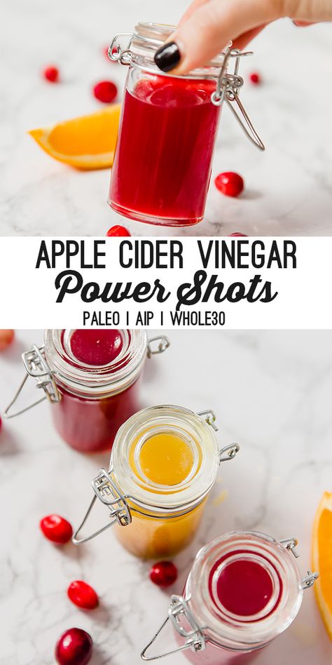 These DIY apple cider vinegar power shots are a nutrient powerhouse! They make perfect DIY gifts and are a must-have to store in your fridge. They're sugar-free and are easy to make at home! Diy Apple Cider Vinegar, Apple Cider Vinegar Shots, Diy Apple Cider, Apple Cider Vinegar Remedies, Vinegar Drink, Unbound Wellness, Vinegar Drinks, Diy Apple, Apple Cider Vinegar Drink