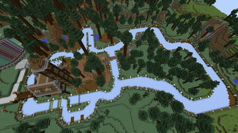 The Full Track Minecraft Horse Track, Minecraft Race Track, Minecraft Train Tracks, Minecraft Roads Design, 2010s Internet, Modern Village, Minecraft Horse, Terraria House Design, Minecraft Building Guide