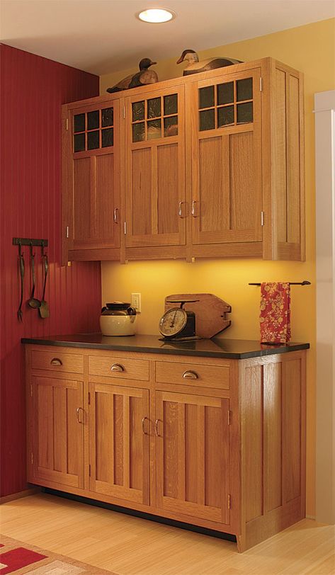 Mission Style Kitchen Cabinets, Craftsman Kitchen Cabinets, Mission Kitchen, Mission Style Kitchens, Craftsman Cabinets, Kitchen Door Styles, Craftsman Style Kitchens, Prim Kitchen, Craftsman Style Kitchen