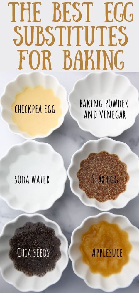 How to replace eggs in baking or in any other recipe too. A complete guide to substitute an egg in any recipe with many options and the best choice for different recipes. #thehiddenveggies Best Egg Substitute For Baking, Best Egg Replacer For Baking, Substitute For Egg Whites, Egg Alternatives Baking, Egg Substitute In Baking Muffins, Vegan Egg Replacement Baking, Vegan Substitute For Eggs, Replacement For Eggs In Baking, Egg Replacer In Baking