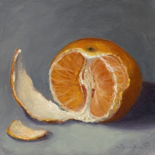 Edward Sprafkin (painting) Orange Theory, Fruit Painting, Daily Painting, Still Life Art, Full Of Love, Orange Peel, Naan, Still Life Painting, Pretty Art