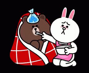 Brown Is Sick GIF - Brown Cony Sick - Discover & Share GIFs Cony Brown, Bear Gif, Bunny And Bear, Cute Couple Cartoon, Cute Love Cartoons, Line Sticker, Line Friends, Cute Memes, Love Gif