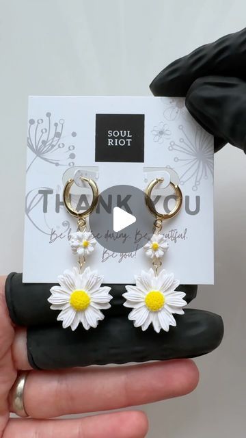 Polymer Clay Earrings on Instagram: "Polymer clay Daisy 🌼 earrings" Polymer Clay Daisy Earrings, Clay Daisy, Korean Earrings, Daisy Earrings, Polymer Clay Earrings, Clay Earrings, Polymer Clay, Daisy, On Instagram