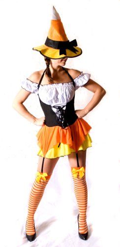 Candy Corn Witch, Ladies Fancy Dress, Fairy Cosplay, Fancy Dress Outfits, Witch Costume, Leg Avenue, Costume Hats, Candy Corn, Fancy Dress