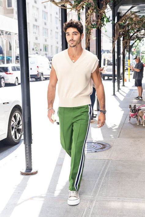 Taylor Perez, Alex Henry, Taylor Zakhar Perez, Red White Royal Blue, Nicholas Galitzine, Red White And Royal Blue, Retro Sportswear, Paris Look, Tank Outfit