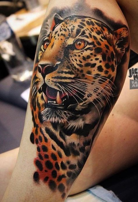 Tattoo Leopard, Cheetah Tattoo, Leopard Tattoo, Tiger Tattoo Sleeve, Big Cat Tattoo, Jaguar Tattoo, Tier Tattoo, Leopard Tattoos, Tiger Tattoo Design