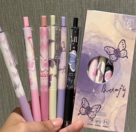 Material: Plastic Ink color: Black Package: 6pcs Writing point: 0.5mm Stationary For School, Cute Office Supplies, Cute Stationary School Supplies, Pen Writing, Kawaii Pens, Pretty Pens, Cool School Supplies, Gel Pens Set, Fine Writing Instruments