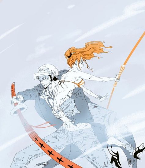 Trafalgar Law X Nami, Law X Nami, Law Wallpaper, Characters Inspiration Drawing, Anime Villians, One Piece Nami, One Piece Ship, Nami One Piece, One Piece Funny