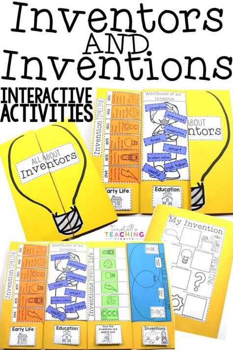 Inventors Activities, Industrial Revolution Lessons, Inventions Kids, Invention Convention, Expository Writing, Interactive Science, Teaching Lessons, Inspire Students, Social Studies Lesson