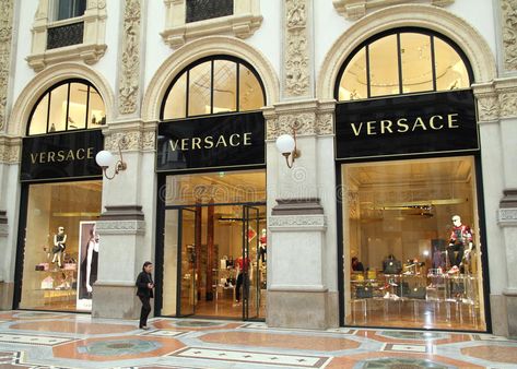 Versace Store. In Galleria Vittorio Emanuele in Milan, Italy #Sponsored , #PAID, #Sponsored, #Store, #Milan, #Italy, #Galleria Milan Italy Aesthetic, Milan Store, Versace Store, Italy Images, Italy Aesthetic, Store Design Interior, Store Interior, Milan Italy, Window Design