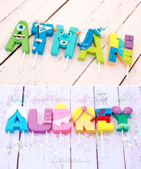 | Trend Alert:  Fondant Letters | http://soiree-eventdesign.com Fondant Name On Cake, Fondant Numbers Topper, Cake Stacking, Fondant Numbers, Fondant Letters, Letter Cake Toppers, Fox Party, Cake Lettering, Fondant Figures Tutorial