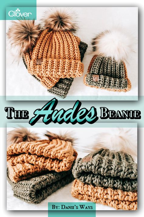 The next pattern from the Andes Collection by Danii's Ways is here!! The Andes Beanie pattern is available in 5 sizes. It is an easy crochet pattern with a beautiful knit-like texture. You can find the patterns and video tutorial in both English and Spanish on the blog now. Grandma Crochet, Cj Design, Crochet Store, Crochet Beanies, Crochet Beanie Hat, Crochet Coat, Crochet Fall, Holiday Crochet, Crochet Instructions