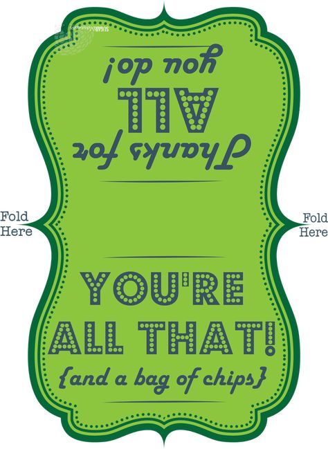 Teacher Morale, Printable Gifts, Staff Appreciation Gifts, Staff Morale, Teacher Treats, Bag Of Chips, Appreciation Printable, Volunteer Gifts, Volunteer Appreciation