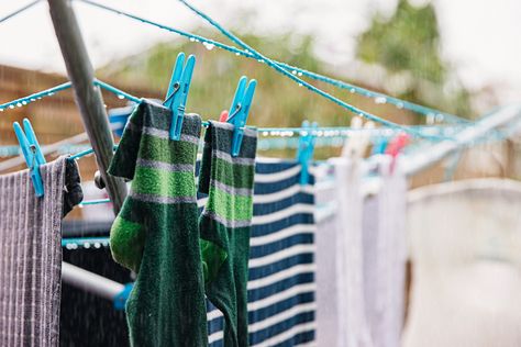 Mum's genius hack for drying clothes in wet weather Laundry Idea, Laundry Makeover, Clothes Drying, Washing Line, Laundry Hacks, Homes And Gardens, Drying Clothes, Wet Weather, Clothes Line