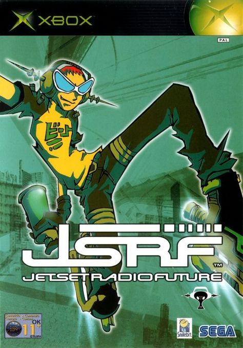 JSRF: Jet Set Radio Future cover or packaging material - MobyGames Jet Set Radio Future, Jet Set Radio, Original Xbox, Future Games, Retro Videos, Video Games Pc, Xbox Games, Retro Futurism, Box Art