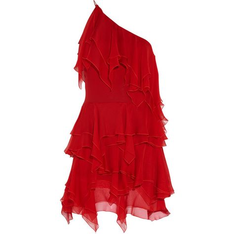 Saint Laurent Ruffled silk-chiffon dress ($2,470) ❤ liked on Polyvore featuring dresses, vestidos, red, short dresses, mini, red cocktail dress, red ruffle dress, short red dress, cocktail mini dress and flounce dress Short Ruffle Dress, Red Ruffle Dress, Saint Laurent Dress, Lingerie Shower, Red Cocktail, Frilly Dresses, Silk Chiffon Dress, Red Chiffon, Tiered Ruffle Dress