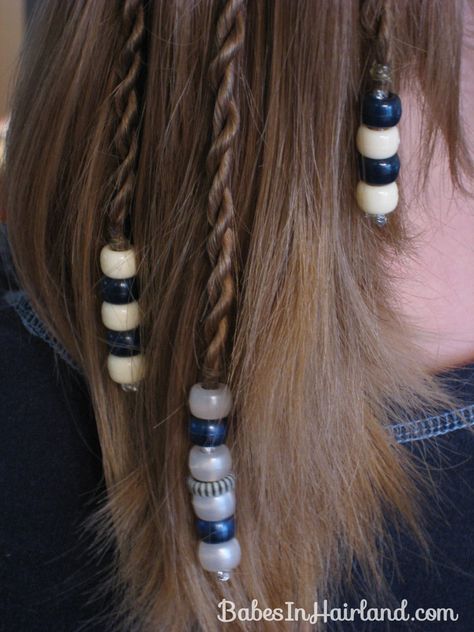 Braiding Hair With Beads, Pirate Beads In Hair, Beads In Straight Hair, Adding Beads To Braids, Beads In Hair Braids, Beading Hair, Hair With Beads, Beads In Hair, Pirate Hair