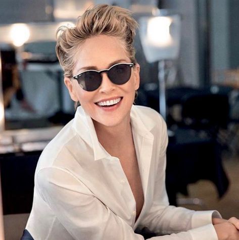 Sharon Stone Hair, Sharon Stone Young, Sharon Stone Hairstyles, Shaved Pixie Cut, Tomboy Haircut, Shaved Pixie, Bob Pixie Cut, Fashion Portrait Photography, Lady Gaga Pictures