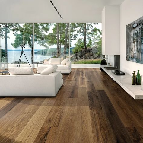 Newbury Hickory | Hallmark Floors Rustic Hardwood Floors, Modern Wood Floors, Hallmark Floors, Wide Plank Hardwood Floors, Rustic Lake Houses, Wood Floor Design, Light Hardwood, Woodworking Projects Furniture, Wood Floors Wide Plank