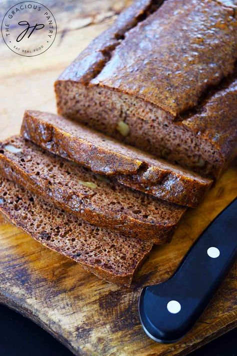 Pecan Butter Bread Recipe | The Gracious Pantry Pecan Flour Recipes, Keto Butter Pecan Pound Cake, Pecan Flour, Butter Bread Recipe, Pecan Butter, Butter Bread, Butter Pecan, Delicious Bread, Flour Recipes