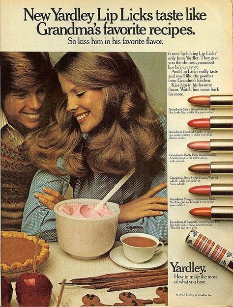 Addicted!!! 1970s Makeup, Vintage Makeup Ads, Patti Hansen, Makeup Ads, Retro Makeup, Retro Beauty, Elf Cosmetics, Beauty Ad, Old Advertisements